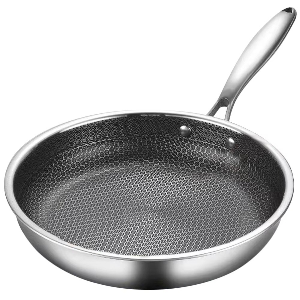 Crepe Pan Nonstick - 26/28/30cm Frying Pan Non-coated Stainless Steel