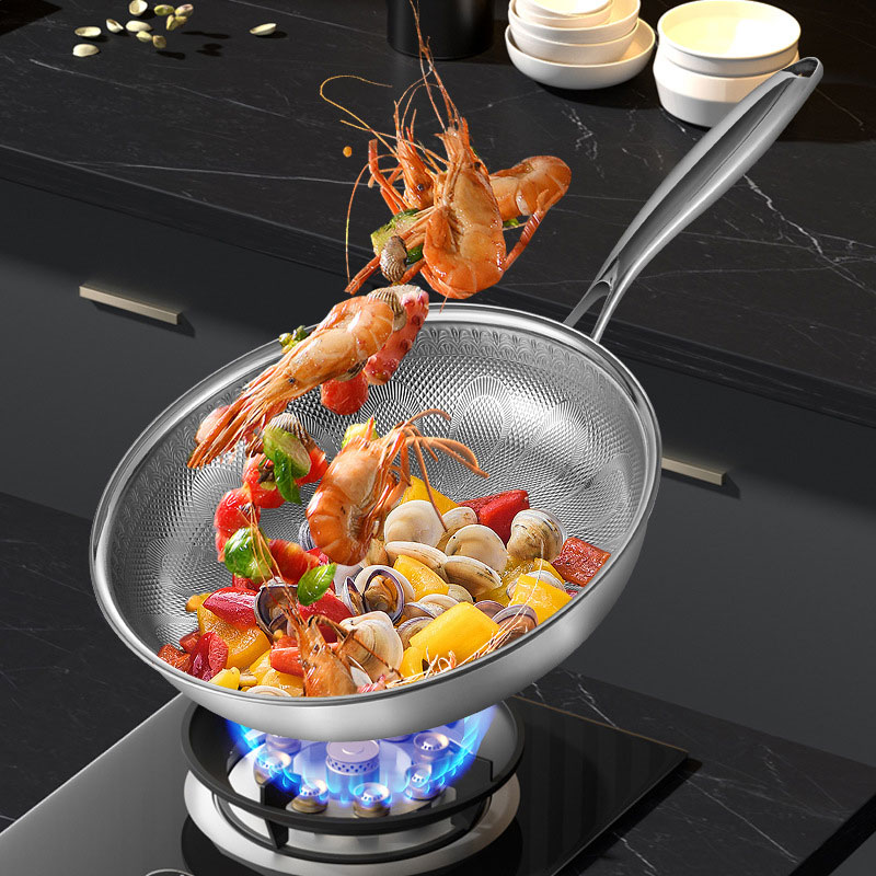 Crepe Pan Nonstick - 28cm Pure Titanium Hammered Pro Frying