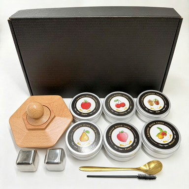 Smoker Box Wood Chip - Cocktail Whiskey Smoker Kit with Ice