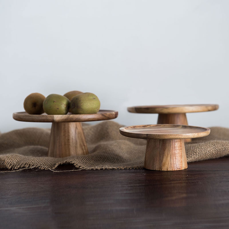 KEMORELA High Stand Wooden Cak - Home Cooking Recipes review and price
