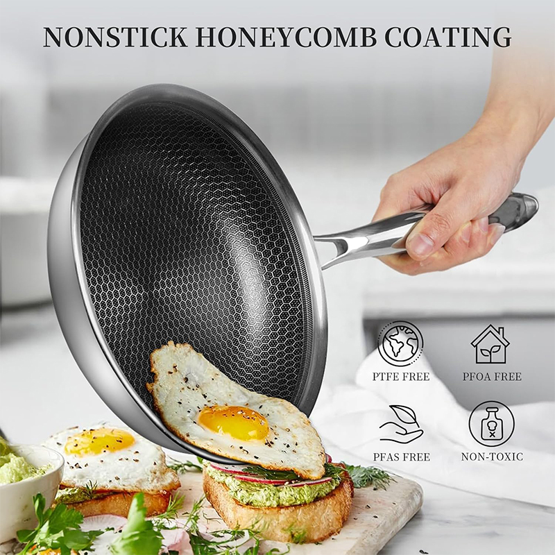 Stainless Steel Frying Pan wit - Crepe Pan Nonstick review and price