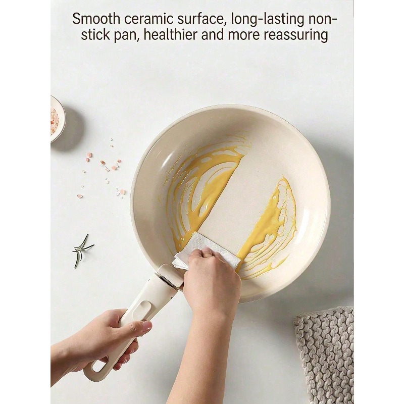 5pcs Minimalist Beige Cookware - Home Cooking Meal review and price