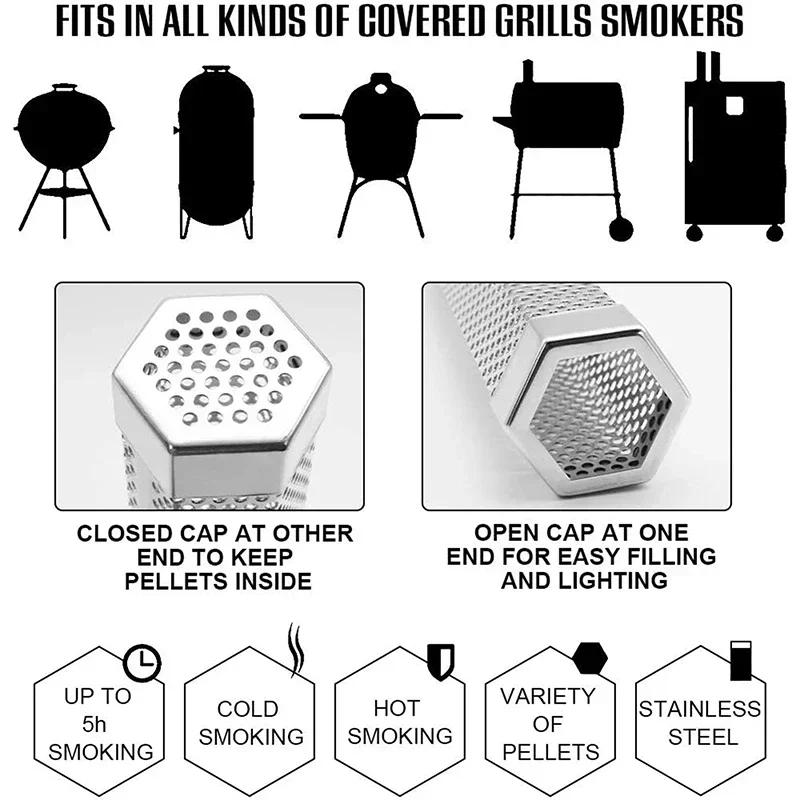 6/12 Inch Stainless Steel BBQ  - Smoker Box Wood Chip review and price