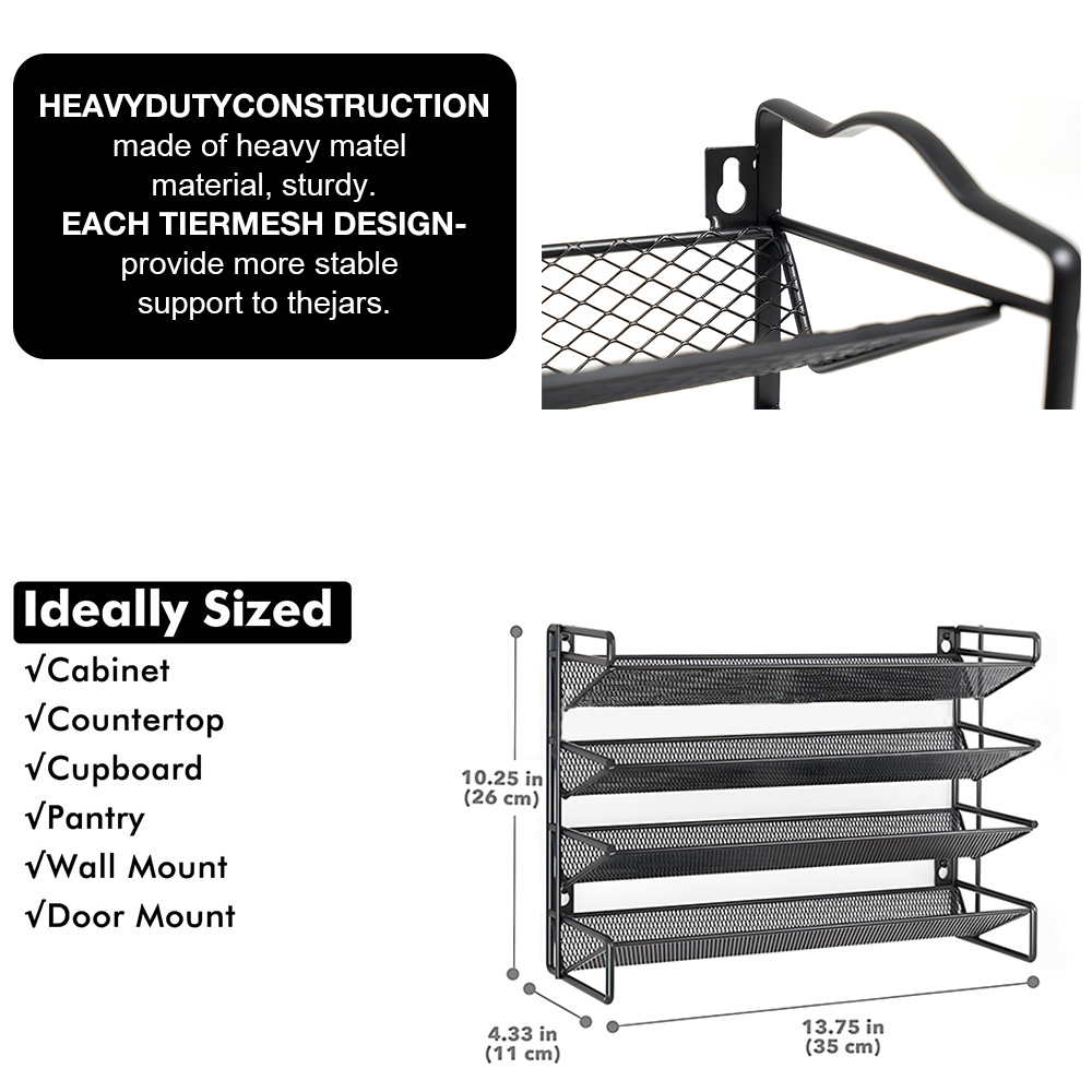 4 Tier Kitchen Spice Rack Cupb - Home Cooking Recipes review and price