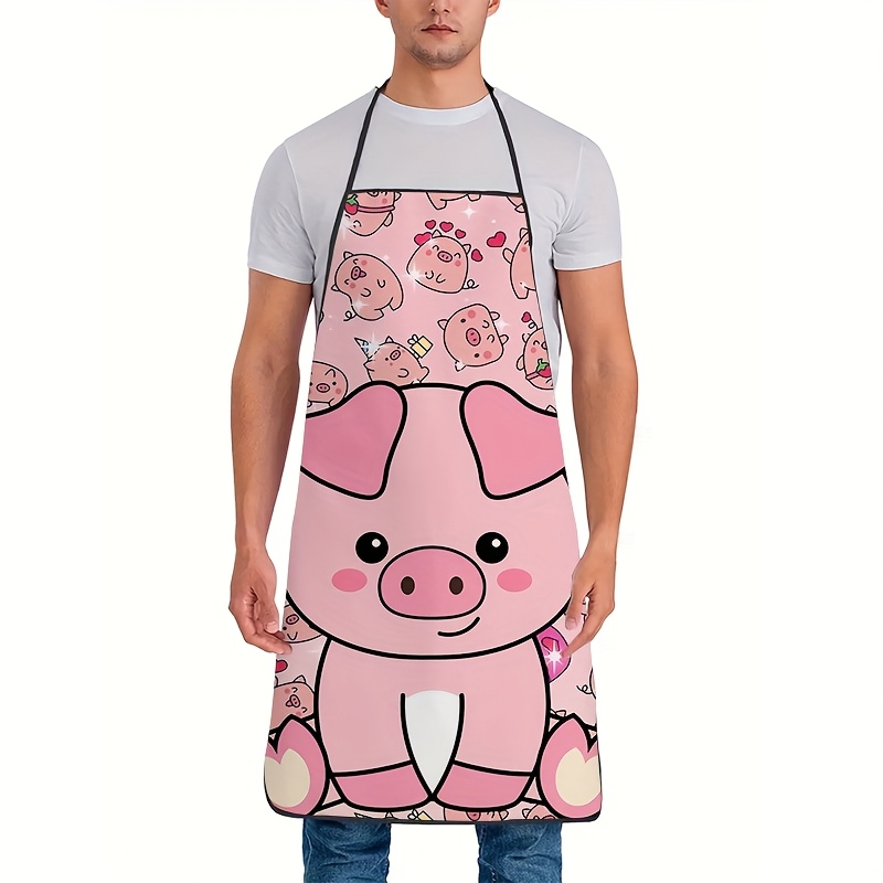 Cute Pink Pig Apron, Kawaii An - Mom'S Home Cooking review and price