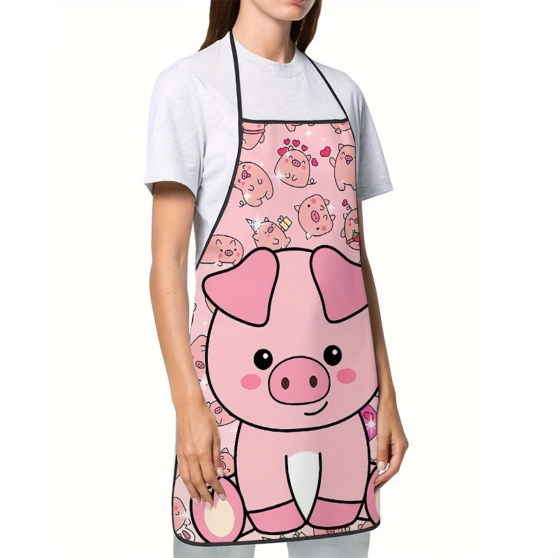 Cute Pink Pig Apron, Kawaii An - Mom'S Home Cooking review and price